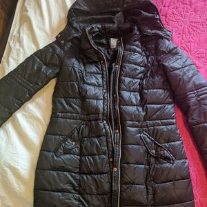 Black light puffy jacket